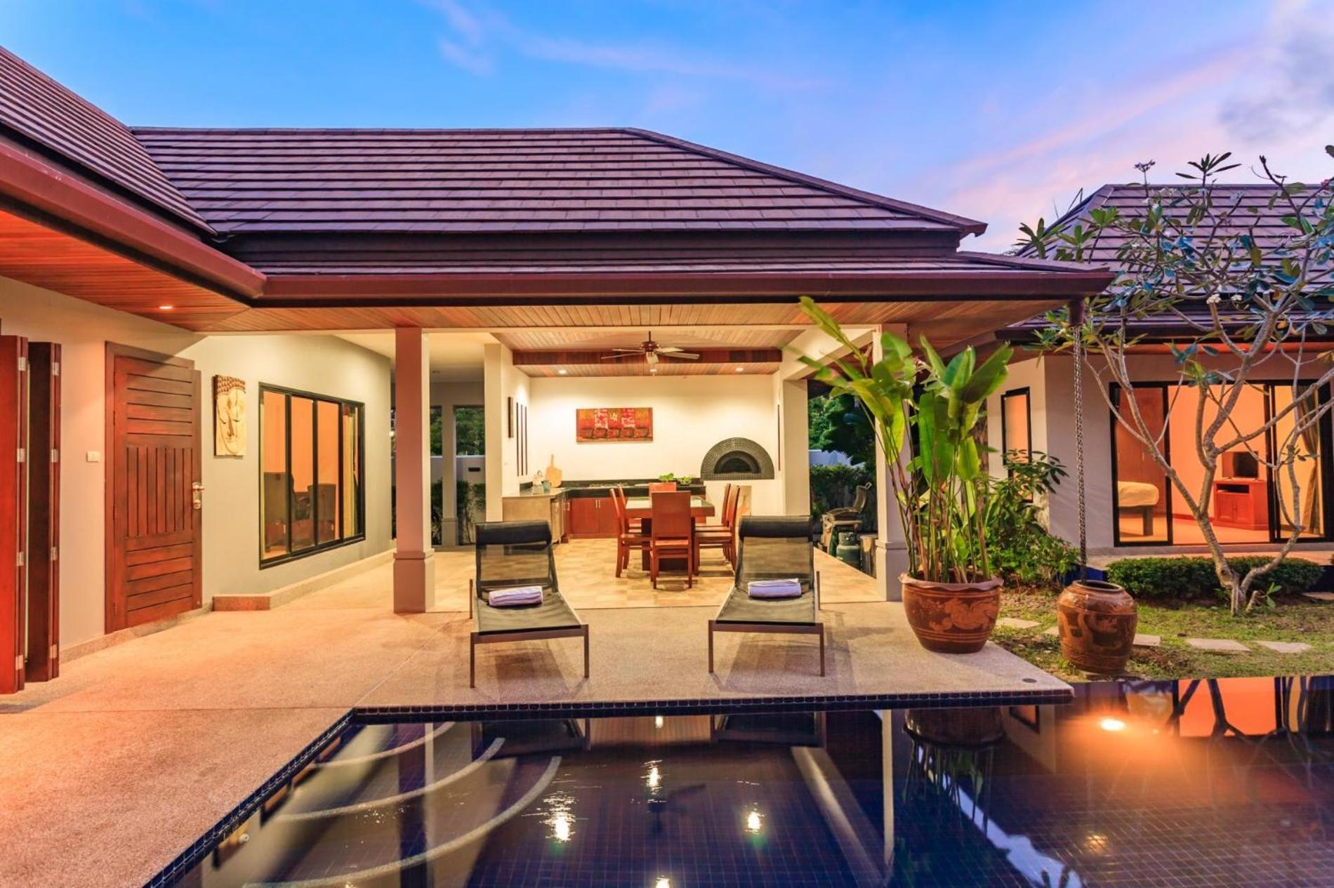 Frangipani Pool Villa - Garden, Bbq & Maid Nai Harn Exteriör bild